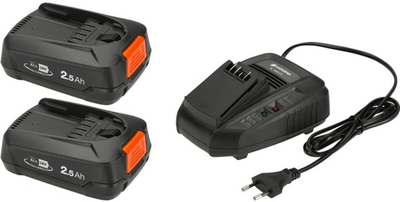 Набор зарядное устройство и 2 аккумулятора Gardena P4A 2 x PBA 18V/45 2.5 Ah + AL 1830 CV (4078500054454)