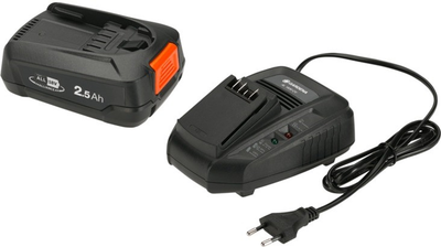 Набор зарядное устройство и аккумулятор Gardena P4A PBA 18V/45 2.5 Ah + AL 1830 CV (4078500054447)