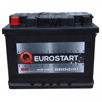 Аккумулятор автомобильный 60Ач 550А "+" слева EUROSTART, 560065055