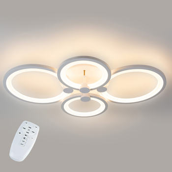 Потолочная LED люстра, светильник светодиодный белый Sunlight 5332/2+2