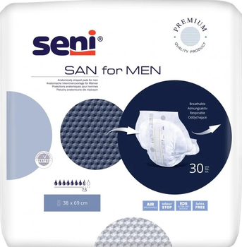 Анатомічні підгузки Seni San For Men 30 шт (5900516800802)