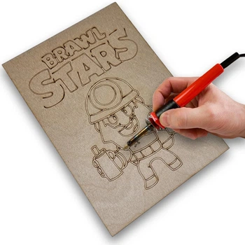 Фанера для випалювання KOGOTOK 4 мм зображення Дінамайк з Brawl Stars формат А5 художнє тонування