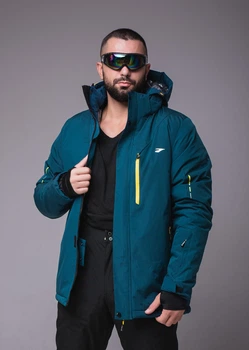 Горнолыжная мужская куртка батал Master Case зеленая 3XL (2331)