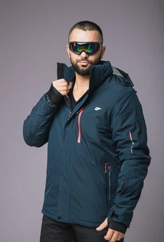 Гірськолижна чоловіча куртка батал Master Case сіра 4XL (2331)