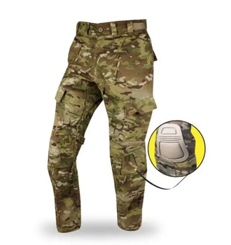 Штаны огнеупорные Army Combat Pant FLAME RESISTANT W2 OCP Scorpion Multicam Размер M Medium Regular + наколенники Crye Precision