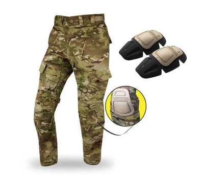 Штаны огнеупорные Army Combat Pant FLAME RESISTANT W2 OCP Scorpion Multicam Размер XS XSmall Regular + наколенники Crye Precision