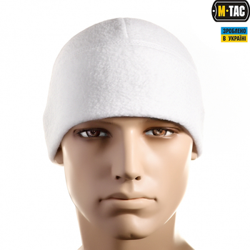 Шапка M-Tac Watch Cap фліс (260г/м2) with Slimtex White XL