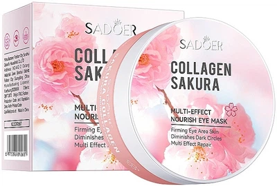 Гидрогелевые патчи под глаза с экстрактом сакуры - Sadoer Collagen Sakura Eye Mask 60шт (1222738-1619721410-2)
