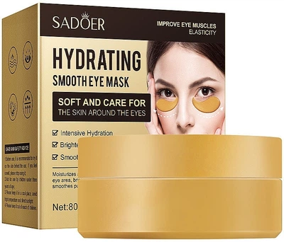 Гидрогелевые патчи для увлажнения и питания кожи вокруг глаз - Sadoer Hydrating Smooth Eye Mask 80g (1378903-22805448)
