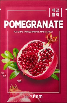 Оздоровлююча тканинна маска The Saem Natural Mask Sheet Pomegranate 21ml (672696-889382-2)