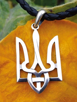 Кулон Тризуб зі шнуром 50 см. Срібло 925°. (АРТ. №142/50) Dadiverin Jewelry