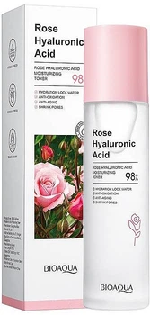 Тонік для обличчя з екстрактом троянди та гіалуронової кислоти - Bioaqua Rose Hyaluronic Acid Toner 100ml.