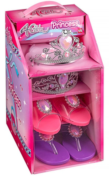 Zestaw księżniczki 4-Girlz Princess shoes & tiaras (5701719031730)