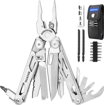 Мультитул Rocktol SK05 29-в-1 с нейлоновым чехлом, битами и запасными аксессуарами (4009008)