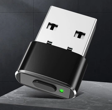 Беспроводной симулятор компьютерной мыши, USB Jiggler вигглер / джигглер / шейкер для предотвращения перехода ноутбука / компьютера в режим сна, черный (92847452)