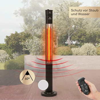 Инфракрасный обогреватель blumfeldt Heat Guru Plus 2000 Вт цвет черный (10033691)