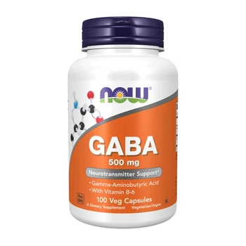 GABA Now Foods Габа 500мг Гамма-аміномасляна кислота 100 капсул
