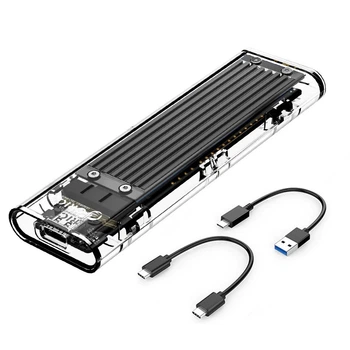 Внешний карман Orico TCM2-C3 для M.2 SSD NVMe (PCIe) – USB 3.1 Gen2 Type-C до 10 Гбит, Черный (TCM2-C3)