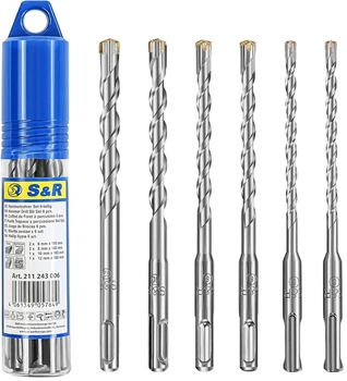 Набор буров S&R sds-plus 6 шт (211243006)
