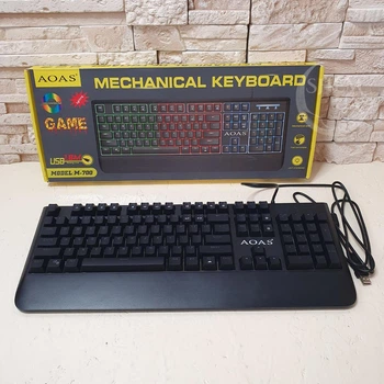 Механическая игровая клавиатура с подсветкой Ubays AOAS, профессиональная геймерская клавиатура M-700