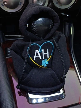 Чехол кофта Худи аксессуар на КПП Car Hoodie АН донецкая область черный подарок автомобилисту