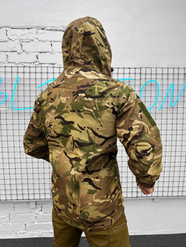 Зимова тактична куртка Softshell з підкладкою Omni-Heat та липучками під шеврони Multicam M