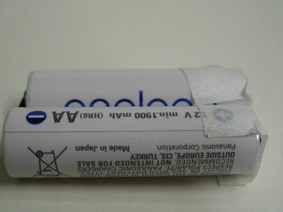 Аккумулятор Panasonic eneloop AA 2.4V на машинку для стрижки волос и бритвы