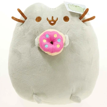 Игрушка Пушин кэт Pusheen cat с пончиком мягкая игрушка для детей (арт 12415)