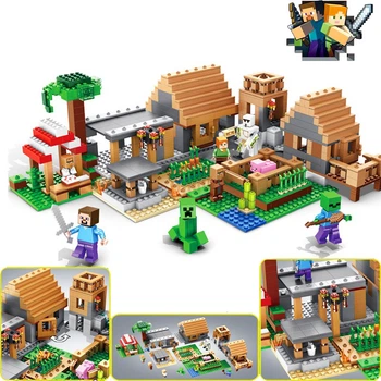 Игрушка Конструктор Деревня - нападение Крипера (838 дет) - My Wull (Minecraft) для детей (арт 11884)