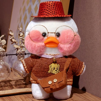 Игрушка Белая уточка Лалафанфан Стифани мягкая игрушка для детей (арт 10562)