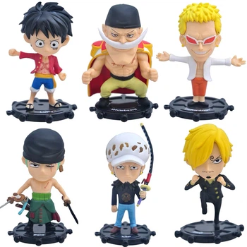 Іграшка Фігурки One Piece (6 шт) Луффі, Зоро, Санджі, Біловус та ін. для дітей (арт 11005)