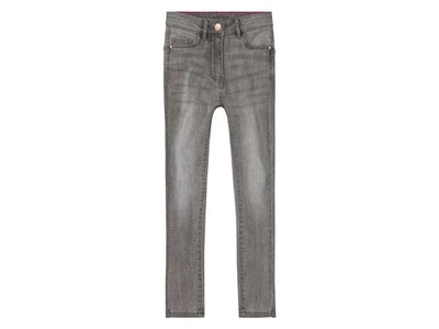 Джинсы для девочки Pepperts серые Super Skinny Fit, размер 158