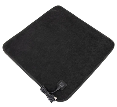 Електрокилимок підстилка з підігрівом від USB 45x45 см Black (3_05610)