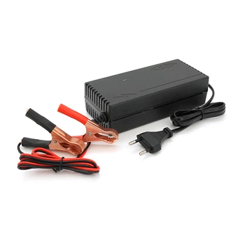 Зарядное устройство аккумуляторов LiFePO4 12V (14.6V), 4S, 5A, с крокодилами, LED-индикация