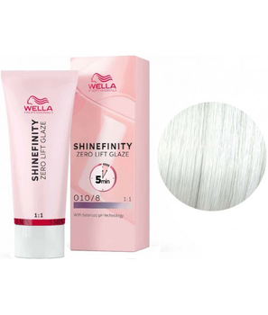 Краска для волос Wella Shinefinity 010/8 Самый светлый блондин жемчужный 60 мл
