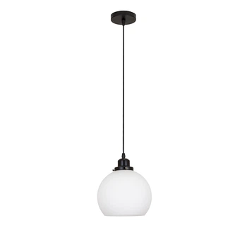 Люстра подвесная Лофт Light House LS-18640F-1 BK+WH черный, плафон белый
