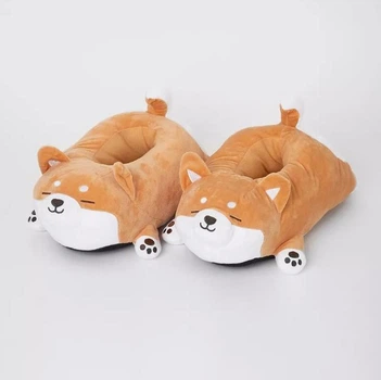Тапочки Кигуруми Cобака Корги My Kigu Домашние Коричневый Мужские Мягкие Плюшевые 38-42 (315541)