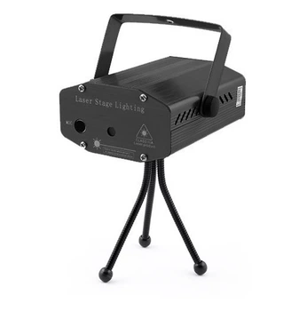 Лазерний проектор Диско Лазер 4 в 1 HJ-09, 220V Mini Laser Stage Lighting