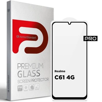 Защитное стекло ArmorStandart Pro 5D для Realme C61 - Black