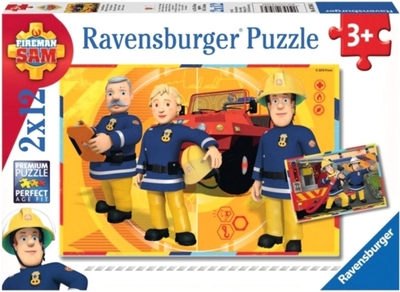 Puzzle Ravensburger Fireman Sam Premium Puzzle 2 w 1 24 elementy (4005556075843)