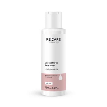 Отшелушивающий тонер для лица Exfoliating Face toner RE.CARE 150 мл 4823109409217