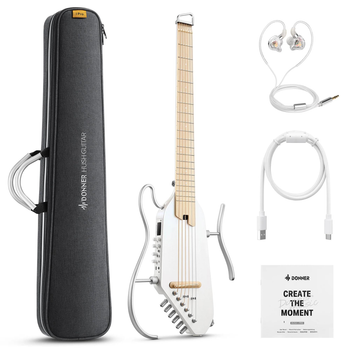 Silent гитара Donner HUSH-I PRO White