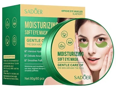 Увлажняющие патчи для глаз - Sadoer Moisturizing Soft Eye Mask 60шт (1347490-22805494)