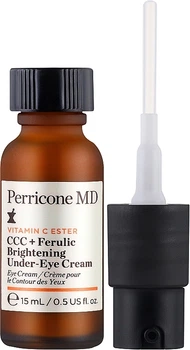 Освітлювальний крем для шкіри навколо очей - Perricone MD Vitamin C Ester CCC + Ferulic Brightening Under-Eye Cream 15ml