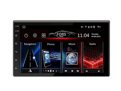 Универсальная автомагнитола FORS.auto Universal 2DIN UN 4 PRO (7", 4+64Gb, CarPlay)
