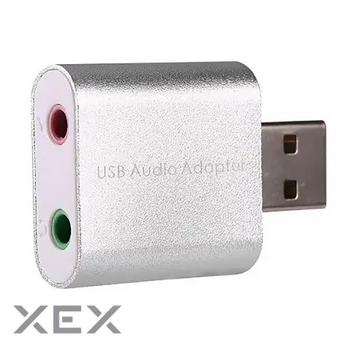 Звуковая плата USB, 2 Channel mini, C-Media chip, RTL (B00668) Kingda