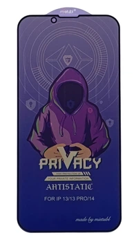 Защитное стекло Privacy MTB для Apple iPhone 14 антишпион black