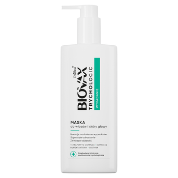 Maska przeciw wypadaniu włosów i do skóry głowy Biovax Trychologic 200 ml (5900116092676)