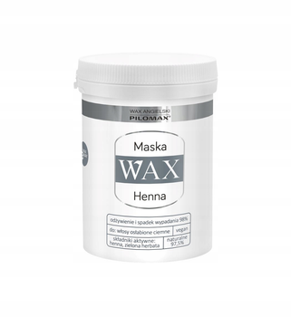 Maska na wypadanie włosów niefarbowanych Wax Pilomax Henna nawilżająca 240 ml (5906948846920)