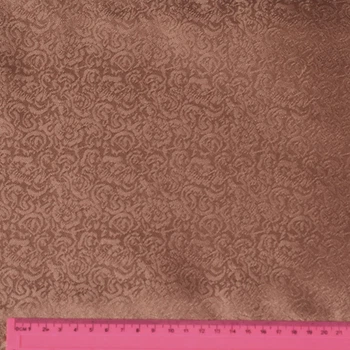 Жаккард скатертный мелкие цветки коричневый светлый, ш.320 (33114.050)